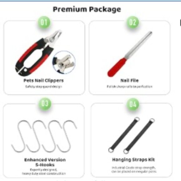 NWT CAT (or DOG) Grooming Hammock & Clippers, Nail File Accessories - Picture 2 of 5